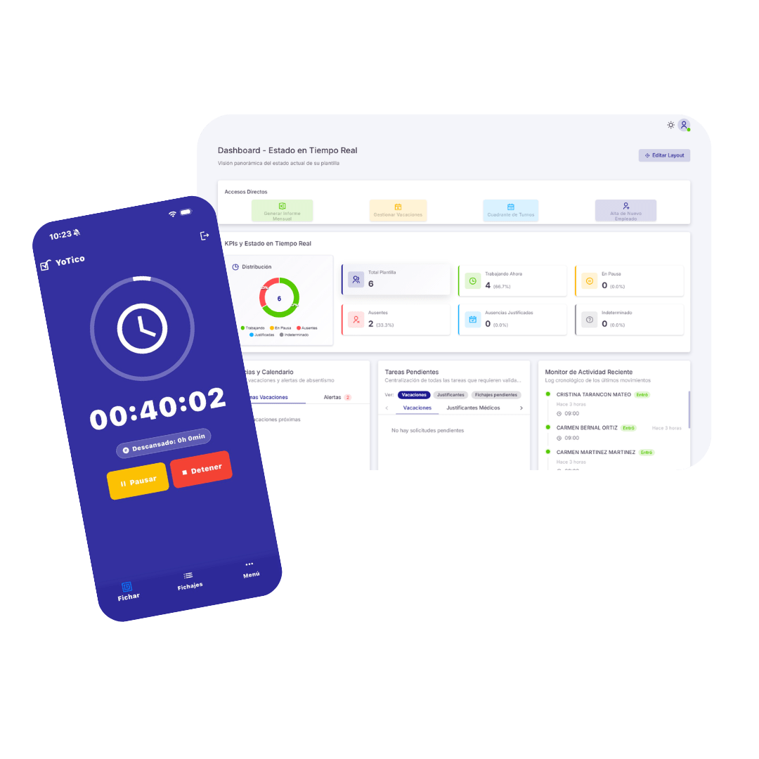 Plataforma de Control Horario YoTico
